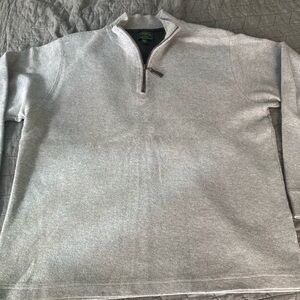 Filson Men's Light Gray Zip-Up Sweater